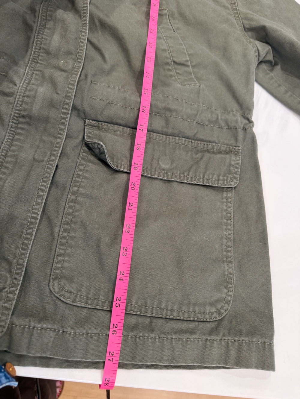 Universal Thread Olive Green Utility Jacket with Dark Corduroy Trim - Picture 5 of 6